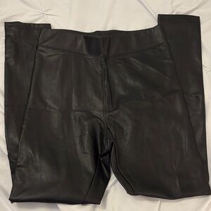 Ci Sono Black Faux Leather Leggings